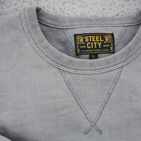 Steel City Vintage Crewneck Sweatshirt - Cement