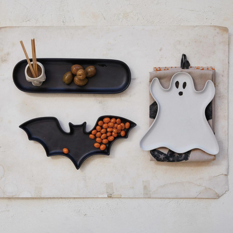 Stoneware Dish With Skull Shaped Bowl