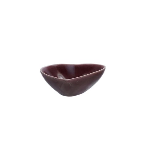 Stoneware Heart Shaped Dish - Purple