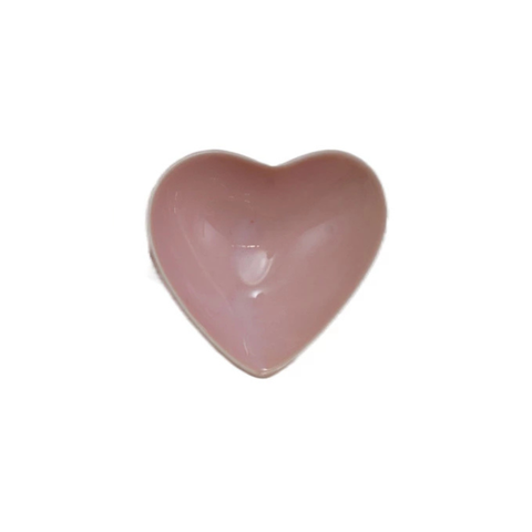 Stoneware Heart Shaped Dish - Pink