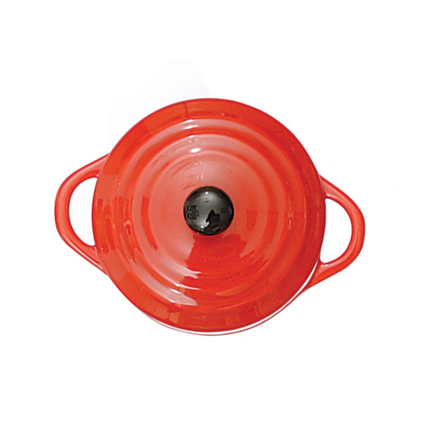 Stoneware Mini Baker with Lid - Red