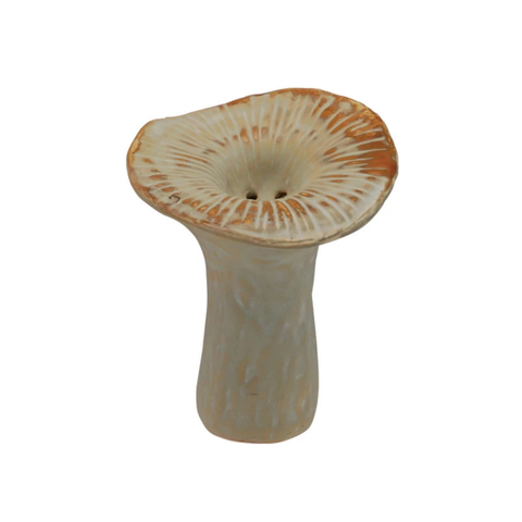 Stoneware Mushroom Shaped Incense Holder