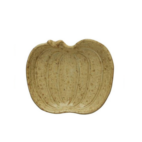 Pumpkin Shaped Stoneware Dish