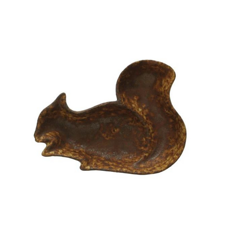 Squirrel Shaped Stoneware Dish