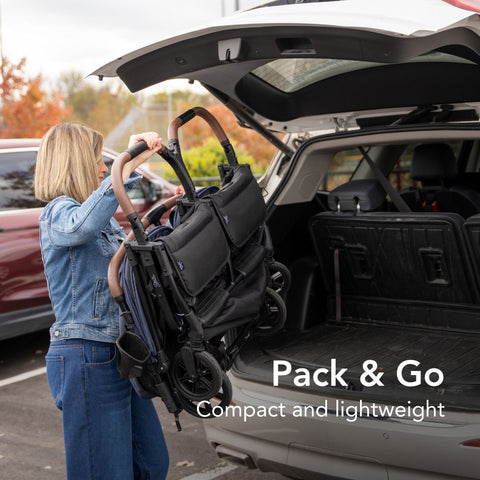 double stroller that fits in car trunk Strolee Double Stroller – Belleville Market