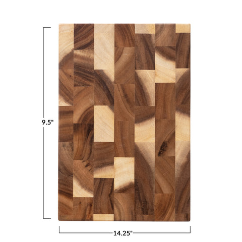 Suar Wood End Grain Cheese/Cutting Board