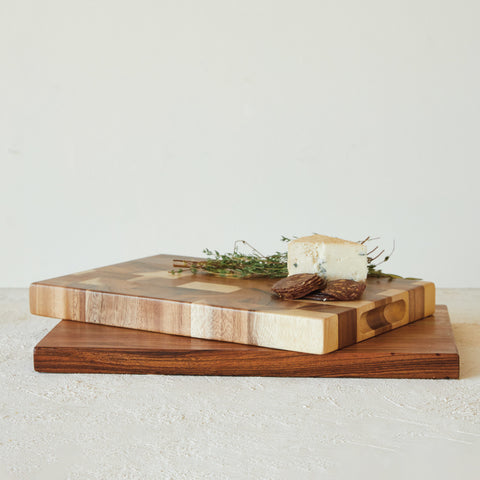 Suar Wood End Grain Cheese/Cutting Board