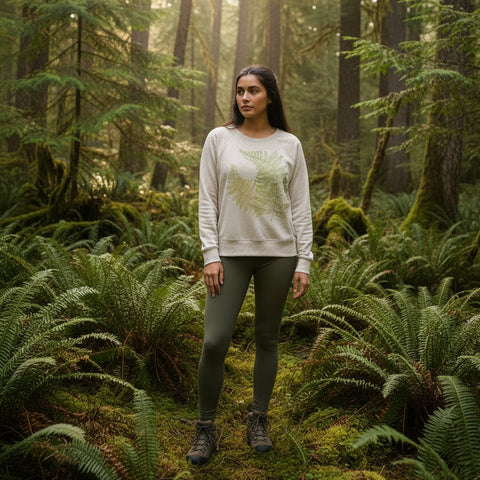 Ferns Pia Tri Blend Pullover by Supermaggie - Oatmeal