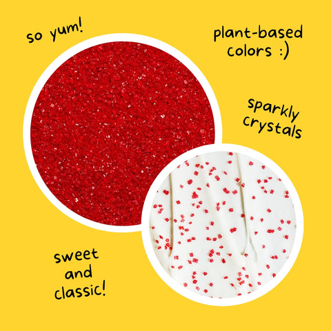 Supernatural Twinkles Sanding Sugar: Ruby Red