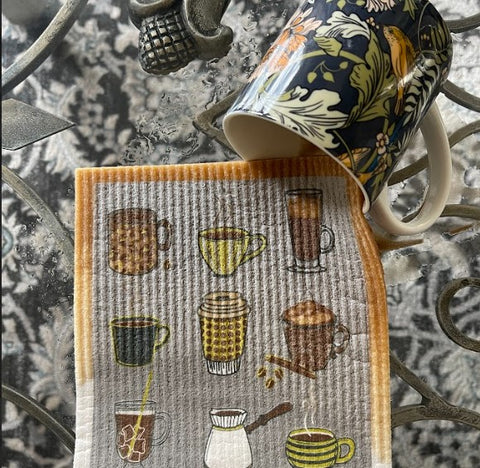 Swedish Dish Cloth - Coffee Shop