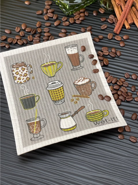 Swedish Dish Cloth - Coffee Shop
