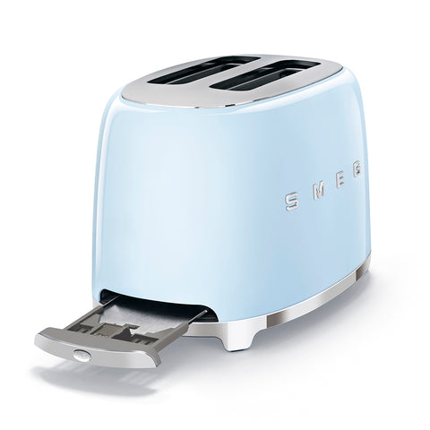 SMEG Retro Style 2-Slice Toaster, Pastel Blue