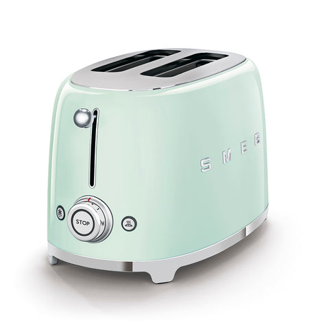 SMEG Retro Style 2-Slice Toaster, Pastel Green