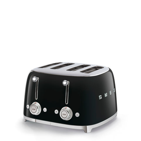 SMEG  Retro Style 4x4 Slot Toaster, Black