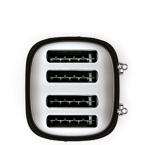 SMEG  Retro Style 4x4 Slot Toaster, Black