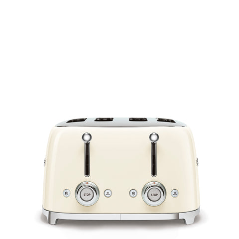 SMEG  Retro Style 4x4 Slot Toaster, Cream