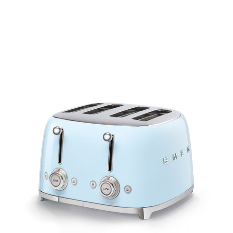 SMEG  Retro Style 4x4 Slot Toaster, Pastel Blue