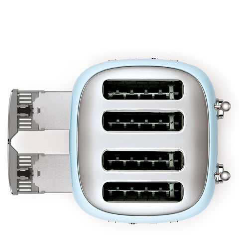 SMEG  Retro Style 4x4 Slot Toaster, Pastel Blue