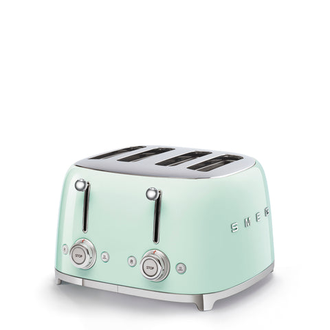 SMEG  Retro Style 4x4 Slot Toaster, Pastel Green