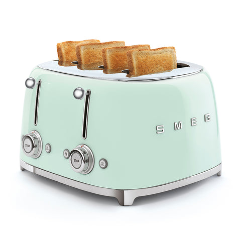 SMEG  Retro Style 4x4 Slot Toaster, Pastel Green