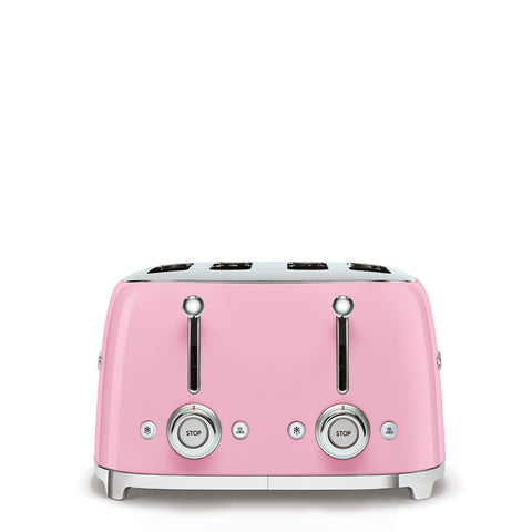 SMEG  Retro Style 4x4 Slot Toaster, Pink