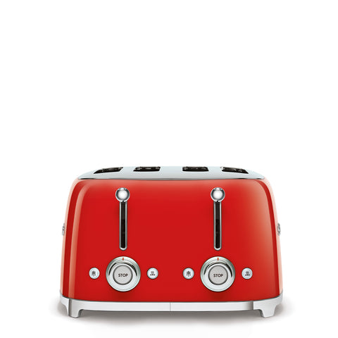 SMEG  Retro Style 4x4 Slot Toaster, Red