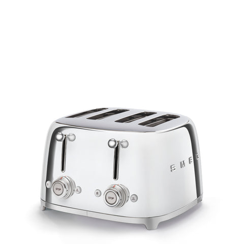 SMEG  Retro Style 4x4 Slot Toaster, Stainless Steel