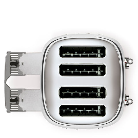 SMEG  Retro Style 4x4 Slot Toaster, Stainless Steel