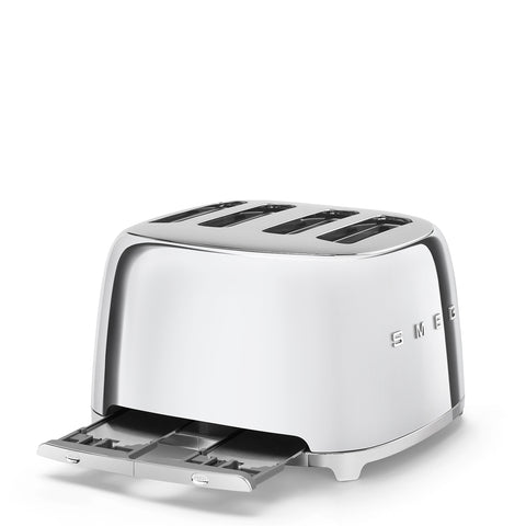 SMEG  Retro Style 4x4 Slot Toaster, Stainless Steel