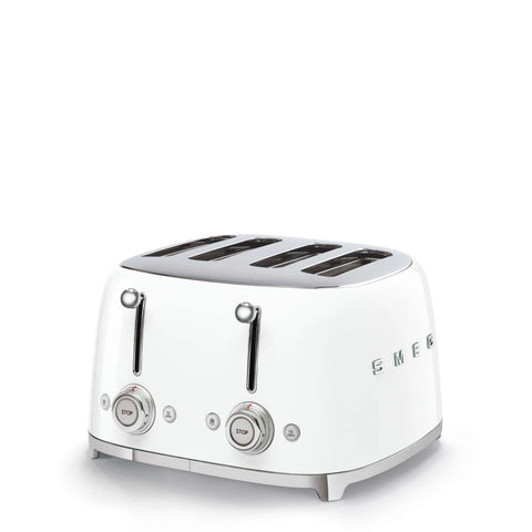 SMEG  Retro Style 4x4 Slot Toaster, White