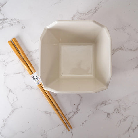 Takeout Box Serving Bowl with Chopsticks - Lucky Cat