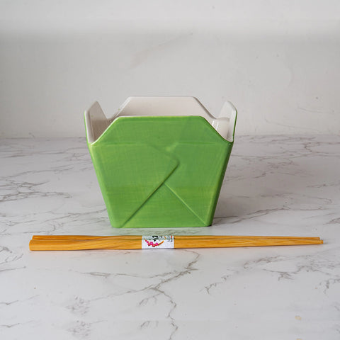 Takeout Box Serving Bowl with Chopsticks - Lucky Panda