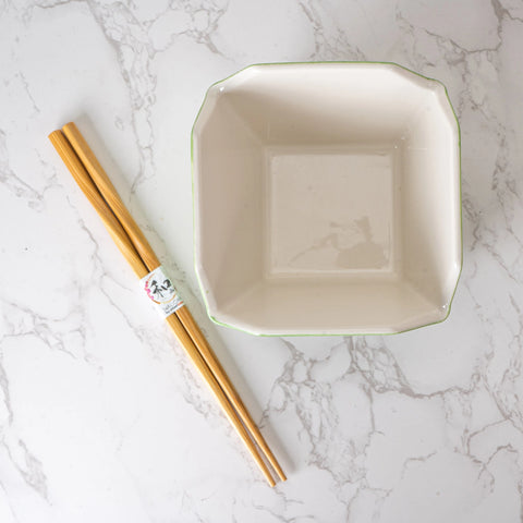 Takeout Box Serving Bowl with Chopsticks - Lucky Panda