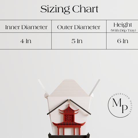 Chinese Takeout Planter