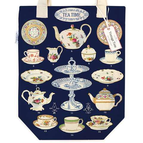 Tea Time Tote Bag - Cavallini