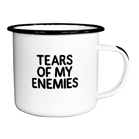 Tears of My Enemies Enamel Mug - Swag Brewery