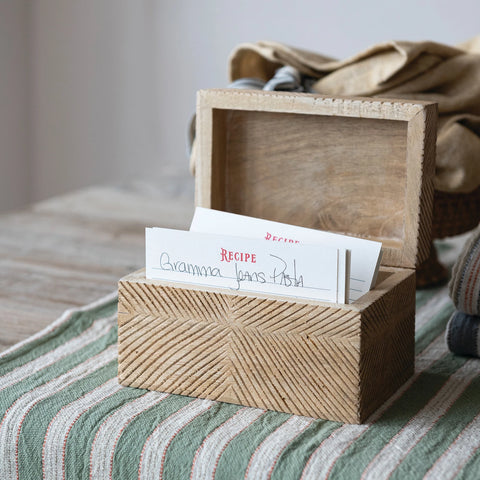 Tesoro Recipe Box with Cards