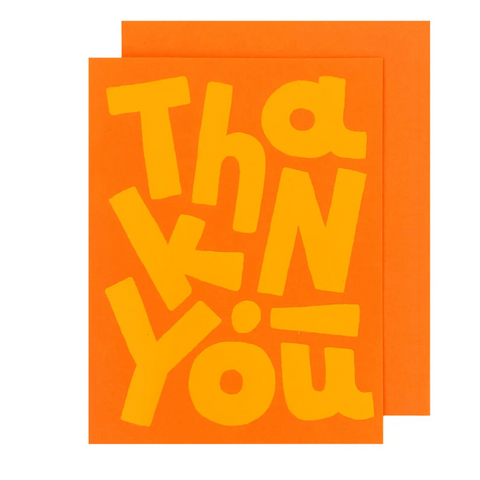 Thank You! Big Type Card - The Social Type
