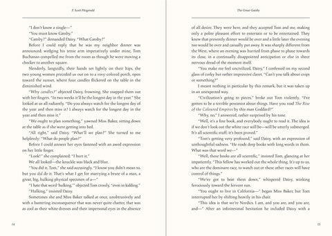 The Great Gatsby - Masterpiece Library Edition