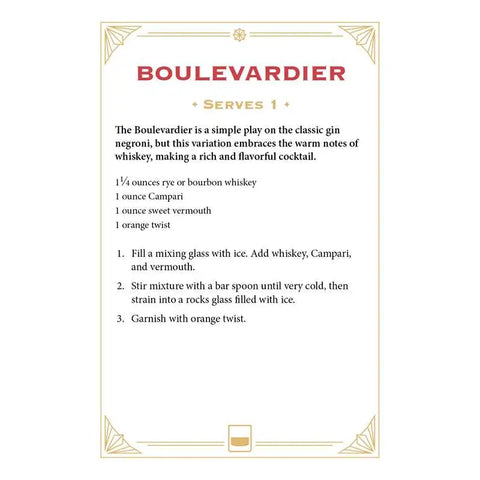 The Ultimate Drink Recipe Dictionary Deck: Whiskey Cocktail Cards A–Z