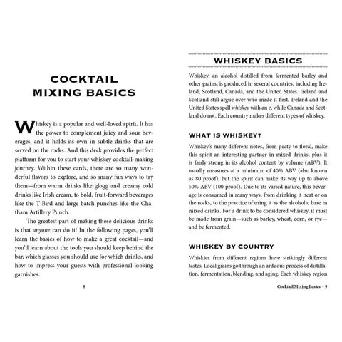 The Ultimate Drink Recipe Dictionary Deck: Whiskey Cocktail Cards A–Z