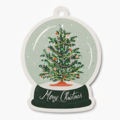 Tinsel Tree/Snow Globe Die-Cut Gift Tags - Rifle Paper Co