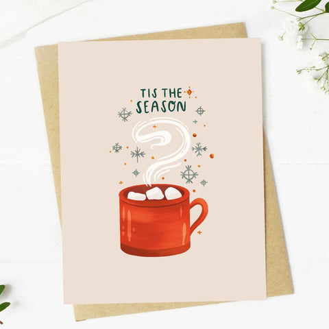 Tis The Season Hot Cocoa Greeting Card