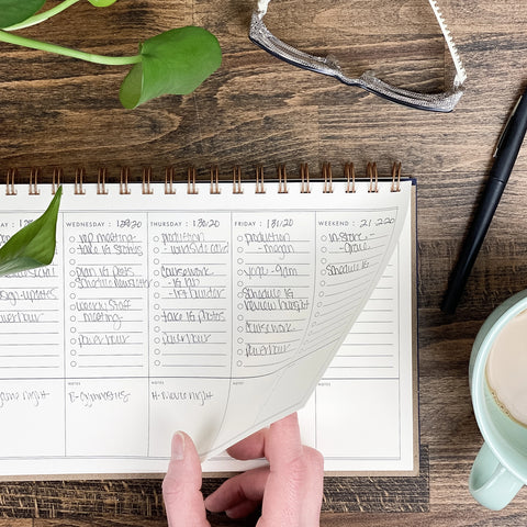 To Do Undated Weekly Planner, Deep Blue - Ruff House Print Shop