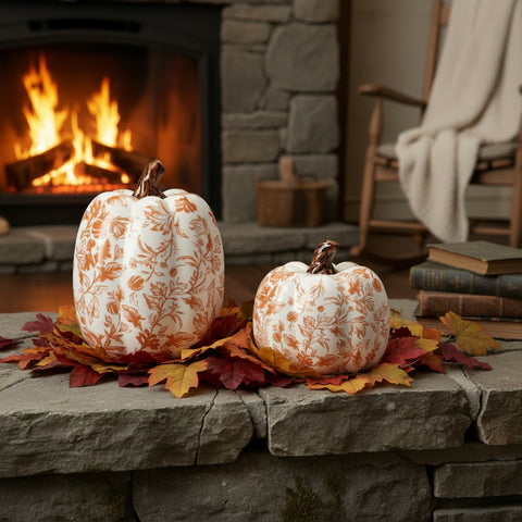 Toile Pumpkin 6"H