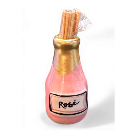 Toothpick Caddy Set - Rose' Bottle
