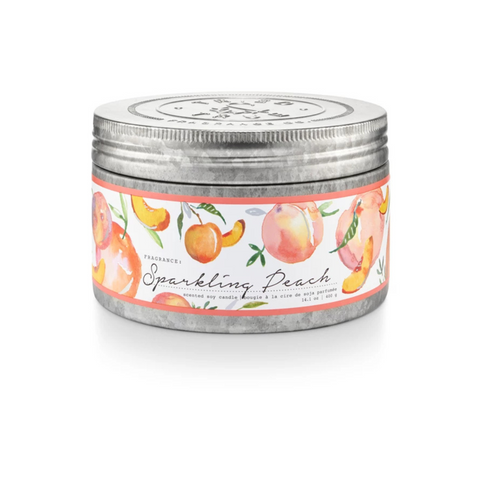 Tried & True Sparkling Peach Large Tin Candle