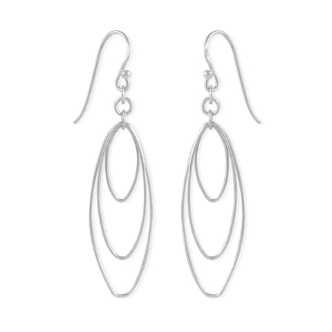 Triple Oval Hoop Earrings - Boma