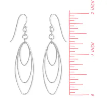 Triple Oval Hoop Earrings - Boma