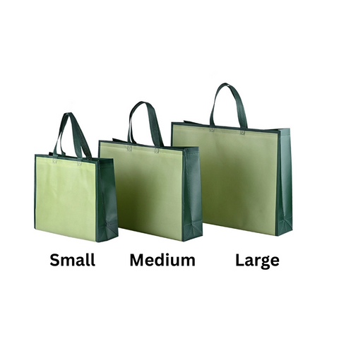 Two Tone Green Reusable Gift Bag - Small